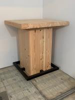 Het Steigerhouthuis Steigerhouten Bartafel Blok Douglas Industrieel - 100 x 100 x 110 cm