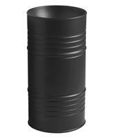 Kerasan Barrel keramische wastafel 42x90 met overloop mat zwart