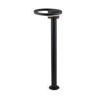 Outdoor Led Post (73 cm Höhe) mit rundem Kopf - schwarz mit mattiertem Diffusor - Searchlight