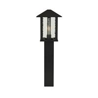 searchlight Suchscheinwerfer Venice 1 Light Outdoor Post (740 mm Höhe) - Schwarz mit Wasserglas