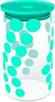Zak Designs Voorraadpot Dot Dot 1,1 Liter Glas/siliconen
