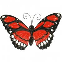 <a title="Primus Handcraft" href="https://www.de Wanddecoratie rode vlinder met bewegende vleugels