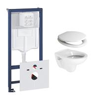 Grohe Rapid toiletset met Plieger Compact toilet en softclose zitting