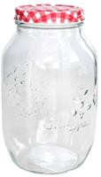 Gerimport voorraadpot 1600 ml 12,5 x 21,5 cm glas transparant