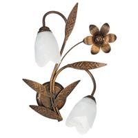 Euluna Wandlamp Sonia 2-lamps, brons