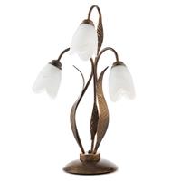 Euluna Tafellamp Sonia 3-lamps, brons