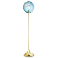 DESIGN BY US Ballroom vloerlamp, blauw, glas, handgeblazen, dimbaar