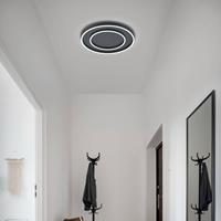 Helestra Sona LED plafondlamp, zwart, Ã 59 cm