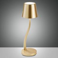 Fabas Luce LED tafellamp Judy, accu, IP54, goud