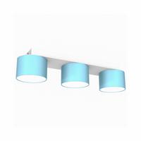 Euluna Plafondlamp Cloudy balken 3-lamps blauw