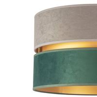 Euluna Hanglamp Golden Duo grijs/donkergroen/goud