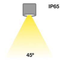 The Light Group SLC MiniOne Fixed LED-Downlight IP65 schwarz 930