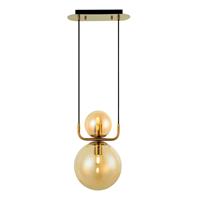 Viokef Hanglamp Mira, vintage-stijl, 2-lamps, goud