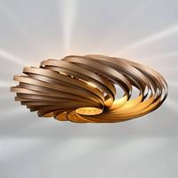 Gofurnit Veneria plafondlamp, noten, Ã 70 cm