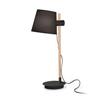 Ideallux Ideal Lux Axel tafellamp met hout, zwart/natuur