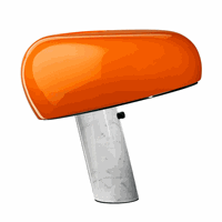 Flos Snoopy tafellamp oranje
