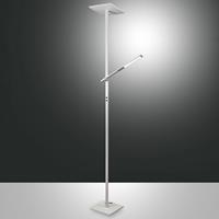 Fabas Luce LED vloerlamp Ideal met leesarm, wit