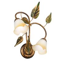 Euluna Wandlamp Miranda 2-lamps, brons