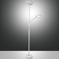 Fabas Luce LED vloerlamp Regina met leesarm, 2-lamps, wit