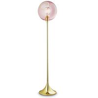 DESIGN BY US Ballroom vloerlamp, roze, glas, handgeblazen, dimbaar
