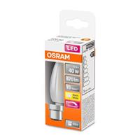 Osram LED SUPERSTAR CLASSIC B 40 BOX DIM WarmweiÃŸ Filament Matt B22d Kerze, 434509 - 