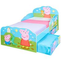worldsapart Peppa Pig Kids Toddler Bed with Storage - (509PEP01EM)
