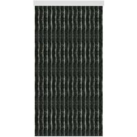 ARSVITA Flauschvorhang 80x185 cm in Unistreifen schwarz, perfekter Insekten- und Sichtschutz fÃ¼r Ihre Balkon- und TerrassentÃ¼r, viele Farben