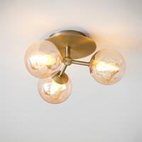 Halo Design Plafondlamp Atom Messing / Amber