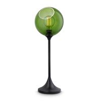 DESIGN BY US Ballroom tafellamp, groen, glas, mondgeblazen, dimbaar