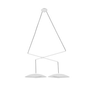 Faro Leuchten Slim Hanging Lamp Double Extensible White Led 2X20W, 24504