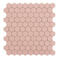 By Goof Mozaiek hexagon pink 3,5x3,5