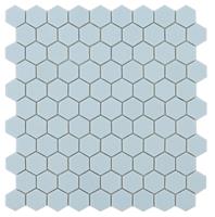 By Goof hexagon mozaÃ¯ek lichtblauw 30x30