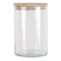 Clayre & Eef Vorratsglas »Glasdose FARMSTYLE braun Vorratsdose aus Glas mit Holzdeckel 850 ml«