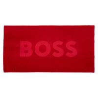 Hugo Boss strandlaken logo Rood
