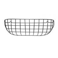 Esschert Design Hanging basket hooirek muurmodel zwart metaal - L