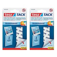 Tesa 144x  Tack plakrondjes/pads - Zelfklevend/dubbelzijdig tape - Plakrondjes/pads voor o.a. foto's, tekeningen en kaarten