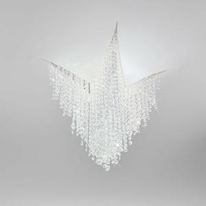 KOLARZ LIGHTING Kolarz FONTE DI LUCE - Integrierte LED Designer Kristall Deckenleuchte WeiÃŸ Matt