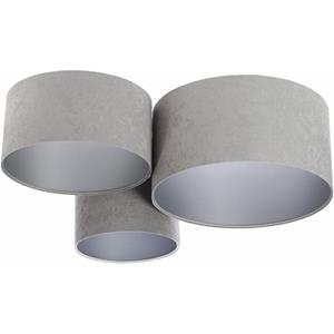 KIOM Deckenleuchte PlaMian Velours grey & silver Ã 91cm 10996 - grau / silber