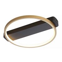 Freelight Plafondlamp Cintura Ã 35 cm zwart goud