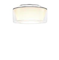Serien Curling Glas Unit plafondlamp S Acrylglas klar, Reflektor konisch
