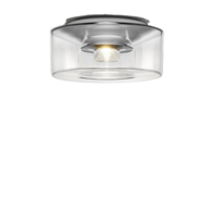 Serien Curling Glas Unit plafondlamp/hanglamp M Acrylglas klar