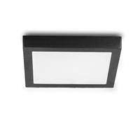 Groenovatie LED Paneel Plafondlamp 18W, Vierkant 23x23cm, Opbouw, Warm Wit, Zwart