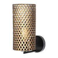 Freelight Wandlamp Cestino H 32 Cm Zwart - Goud