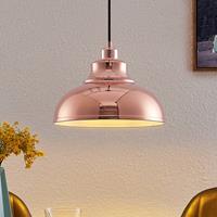 Lindby Emna hanglamp, 1-lamp, koper
