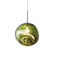 Njoy Hanglamp glas Green met E27 fitting 36cm IP20 met 4W lamp transparant SD-2040-14