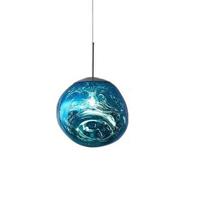 Njoy Hanglamp glas Blue met E27 fitting 36cm IP20 met 4W lamp transparant SD-2040-15