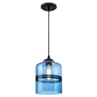 Westinghouse Soren hanglamp, cilinder, saffier