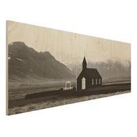 Bilderwelten Holzbild Die schwarze Kirche