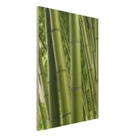 Bilderwelten Holzbild Natur & Landschaft - Hochformat 3:4 Bamboo Trees No.1