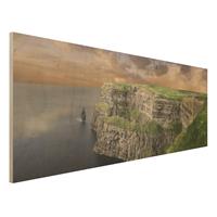 Bilderwelten Holzbild Natur & Landschaft - Panorama Cliffs Of Moher